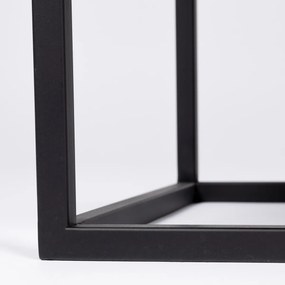 Japandi Kast Zwart Met Rotan - 70x38x145cm.