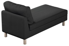 Dekoria Zitbankhoes, Karlstad chaise longue, zwart