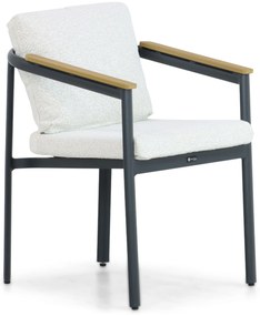 Tuinstoel stapelbaar Aluminium Grijs-antraciet Santika Mind