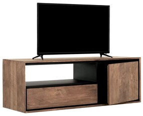 DTP Home Metropole Zwevend Tv-meubel Teak Hout 115 Cm - 115x40x40cm.