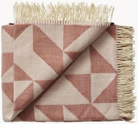Wollen plaid Twist met franjes