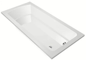 Xenz Bodysize Ligbad - 190x90x48 - afvoer uiteinde - acryl - wit 6975-01