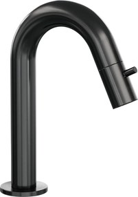 Brauer Gunmetal Edition opbouw fonteinkraan met gebogen uitloop gunmetal geborsteld PVD