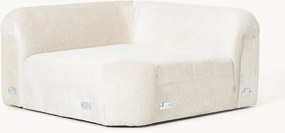 Afgeronde hoekmodule Wolke van teddy-bouclé