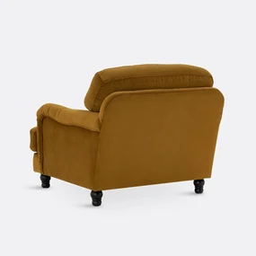 Fluwelen fauteuil, Noon