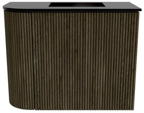 Mondiaz Joya 50cm toiletmeubel ronding links shadow met wastafel faye rechts zonder kraangat urban