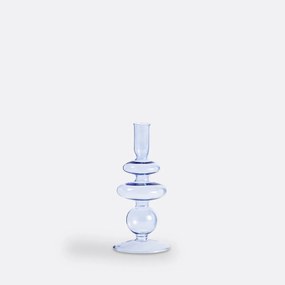 Kandelaar in glas H20 cm, Chilava