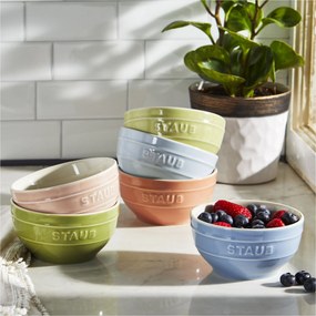 Staub Ceramique 12 cm / 6-delig, Kommenset Macaron, Gemengde kleuren - Ceramique - Staub