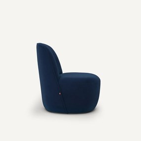 Fauteuil in fluweel, Rosebury design E.Gallina