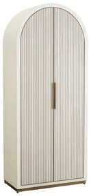 Richmond Interiors Tivoli Boogkast Beige Goud - 90x45x212cm.