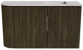 Mondiaz Joya DLux 70cm toiletmeubel ronding links shadow met wastafel faye rechts 1 kraangat glace