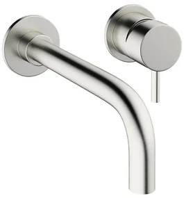 Crosswater MPRO inbouw wastafelkraan met inbouwdeel en 14cm en 22cm uitloop RVS sw84108/sw108529