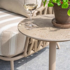 4 Seasons Boaz bijzettafel Ø45xH55 cm latte - ceramic