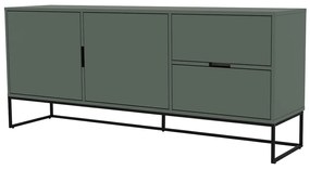 Tenzo Lipp Dressoir Met Deuren En Lades Groen - 176x43x76cm.