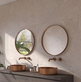 Ben Mimas ronde spiegel Ø60cm geborsteld koper