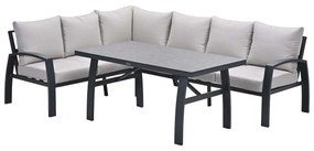 Garden Impressions Cameron lounge dining set 3-delig links - desert sand