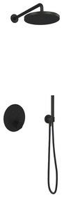 Hotbath Cobber IBS22BL inbouwdouche met 30cm hoofddouche zwart mat