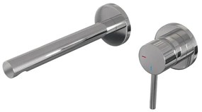 BRAUER Stripe Inbouw Wastafelmengkraan - rechte uitloop en rozetten - model A1 - chroom 5-CE-331