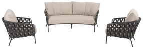Taste by 4 Seasons Albareto loungeset SALE Loungeset antraciet weerbestendig