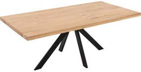 Goossens Eettafel Blade, Strak blad 200 x 100 cm 6 cm dik