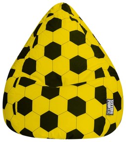 BeanBag Voetbal XL - Geel/Zwart