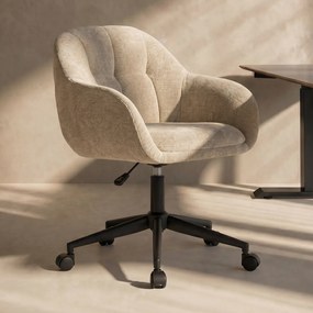 Bureaustoel Beige Stof