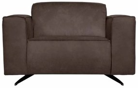 Fauteuil - Lambada - leer Colorado bruin 04