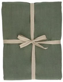 Tafelkleed extra lang, linnen, groengrijs, 137 x 350 cm