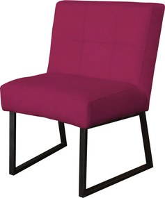 Eetkamerstoel - Amsterdam - geschikt voor ronde tafel - stof Element fuchsia 19