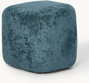 Hoge teddy bouclé ottoman Wolke