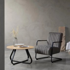 Fauteuil Met Armleuning Grijs