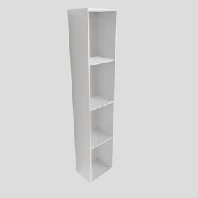 Zaro Lagom volledig naadloos solid surface nis 150cm mat wit geschikt voor in of opbouw.