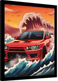 Ingelijste poster Wave Collection - Wave Cars Evo