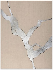 Handgeschilderd canvas Art Wild Horizon Silver