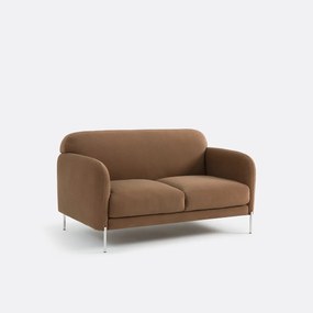 2-zits rechte bank in mat fluweel, PABLO