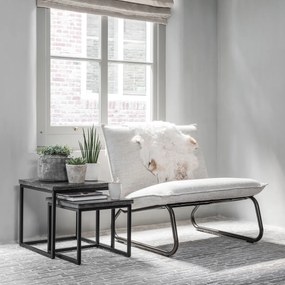 Must Living Mont Blanc Bijzettafelset Basalt - 48 X 45cm.