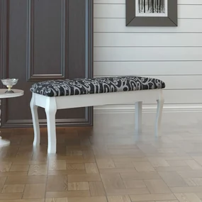 vidaXL Kaptafel bankje zwart 110 cm