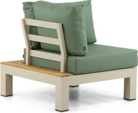 Loungeset 5 personen Aluminium/Teak Taupe Lifestyle Garden Furniture Vittoria