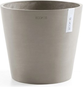 Ecopots bloempot Amsterdam 25 - Rond - Taupe - Diameter 25 x H22 cm