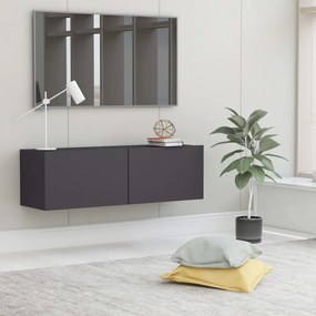 vidaXL Tv-meubel 100x30x30 cm bewerkt hout grijs