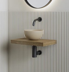 Gliss Design Leto fonteinplank 40x25cm castle brown