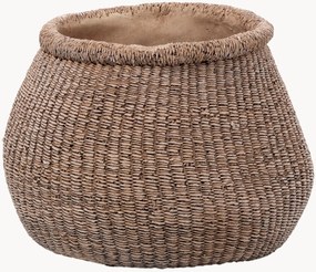 Handgemaakte bloempot Faux-Puff van beton, H 19 cm