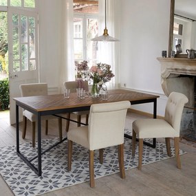 Set van 2 stoelen met gecapitonneerde rugleuning, Adélia