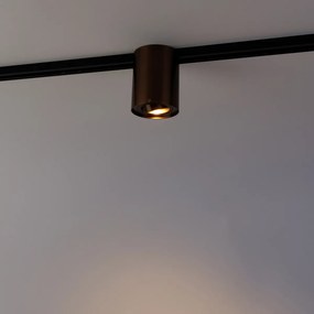 Moderne 1-fase railspot donkerbrons - Iconic Rondoo Up