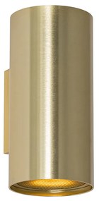 Design wandlamp goud rond 2-lichts - Sab Honey