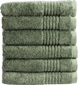 Handdoek Supreme Collectie - 6 stuks - 50x100 - oud groen