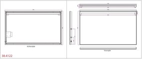 Mueller Ambi LED 100x60cm spiegel inclusief spiegelverwarming