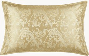 Zijde-satijnen kussenhoes Jacquard Gold van premium moerbeizijde 6A, 26 momme