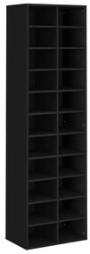vidaXL Schoenenkast 54x34x183 cm bewerkt hout zwart