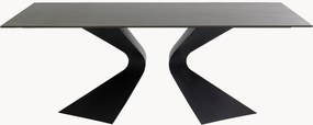 Eettafel Gloria met stenen tafelblad, 180 x 90 cm
